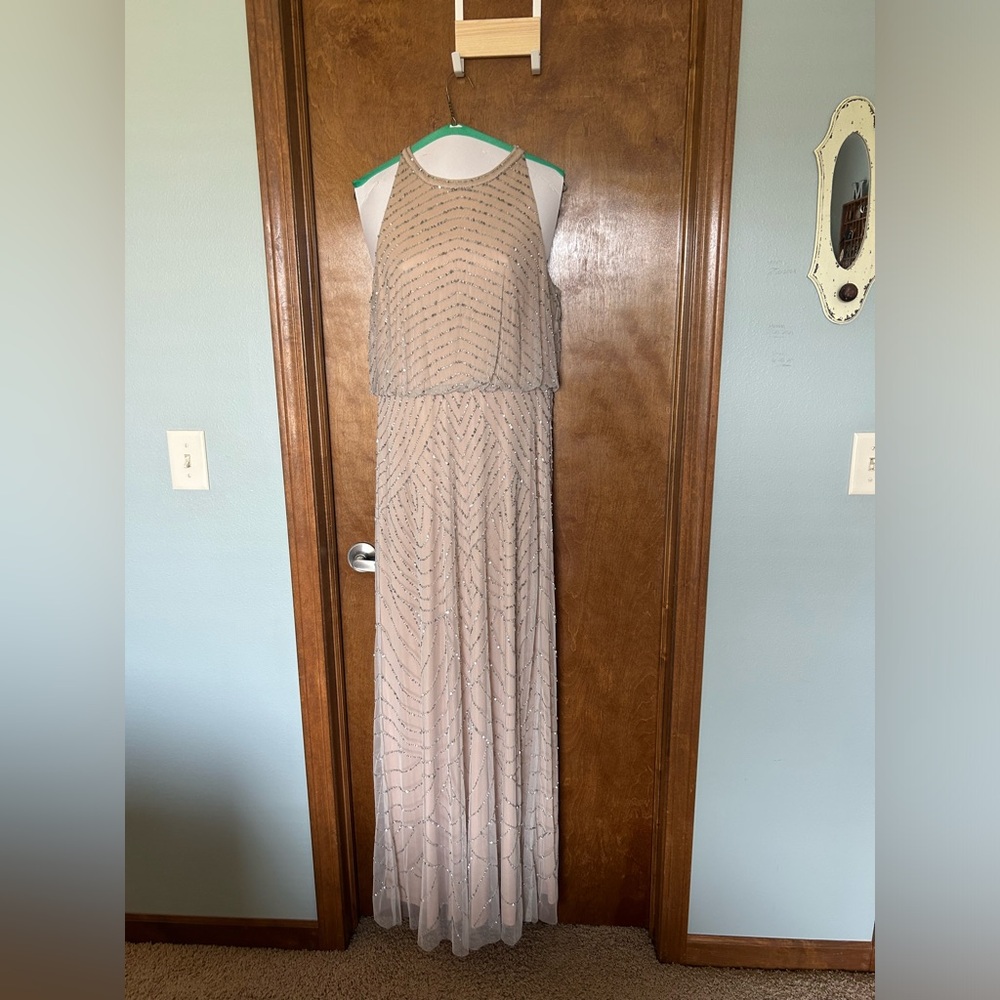 Beautiful formal gown. Worn as mother of the bride dress.